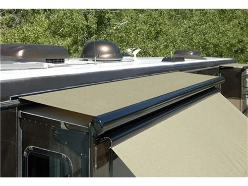 00-0126-2T.webp Carefree of Colorado UQ07762JV 70"-77" RV Slide-Out Awning SideOut Kover III (Slide-Topper) with Wind Deflector - Black