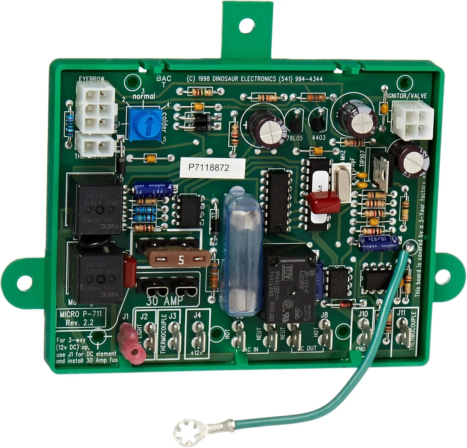81A7YBN4W5L._AC_SL1500.webp Dinosaur Electronics | Replacement Control Board | MICRO P-711 | For Dometic Refrigerator | Part numbers that begins with "293"