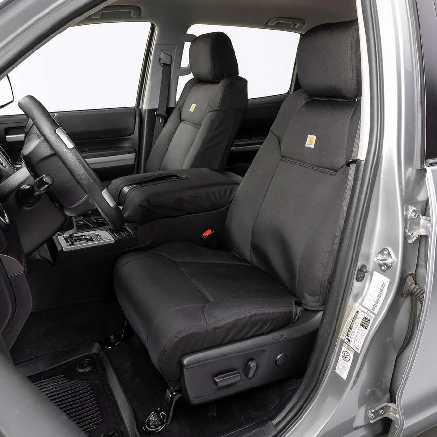 ImageServerAPI_42730502-6ea2-4a73-a901-38cf4b7ede41.webp Covercraft GTF4318ABCOBK Carhartt PrecisionFit Black 1000 Denier Cordura Nylon Seat Cover