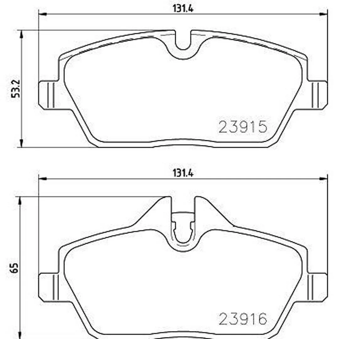 Brembo P06091 Brake Pad - Set Of 4
